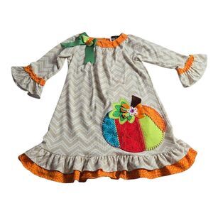 Rare Editions Thanksgiving Pumpkin dress 6